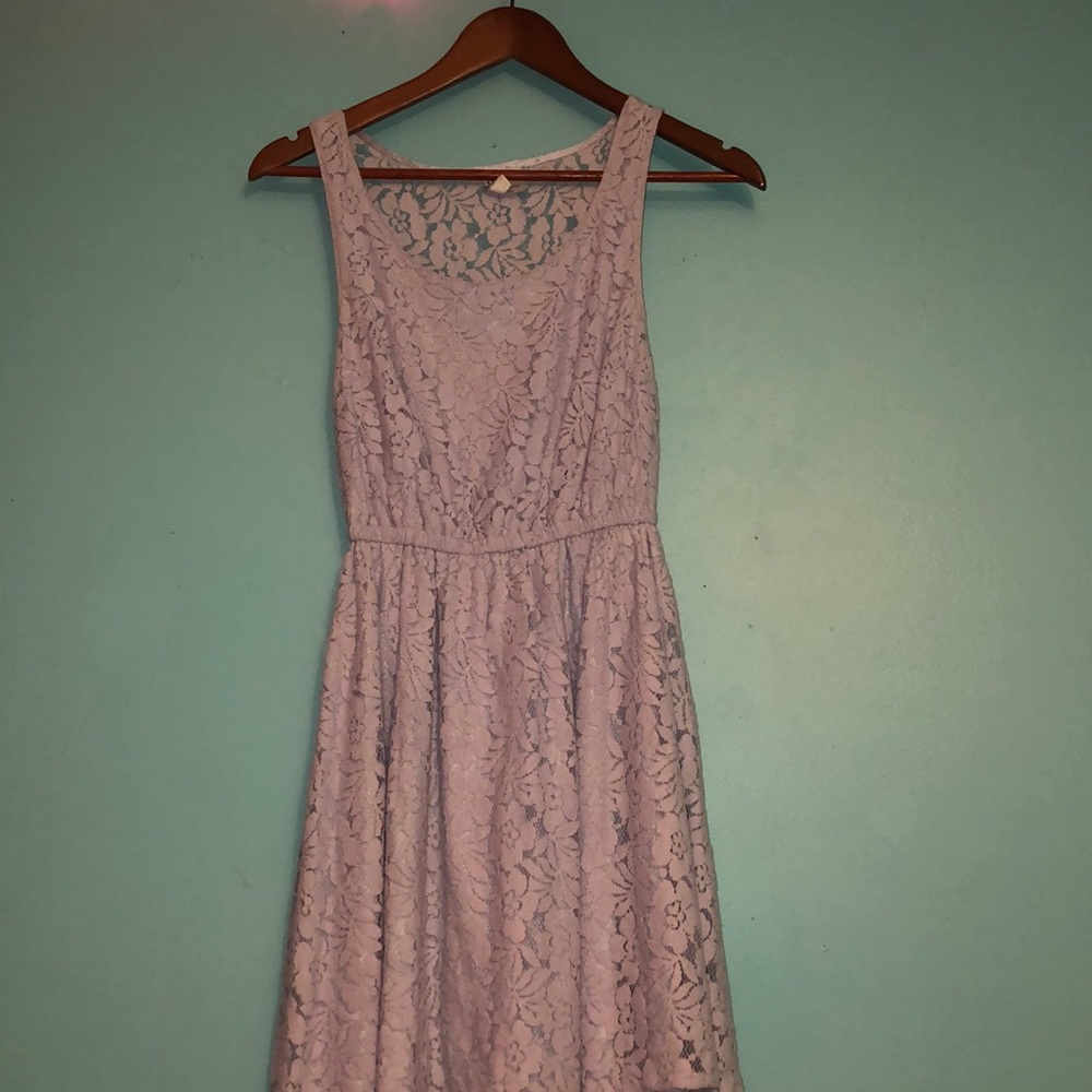Purple lace dress